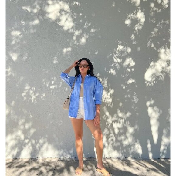 Everlane The Day Crossover Sandals in Light Taupe New Womens Slides Flats - Picture 11 of 13